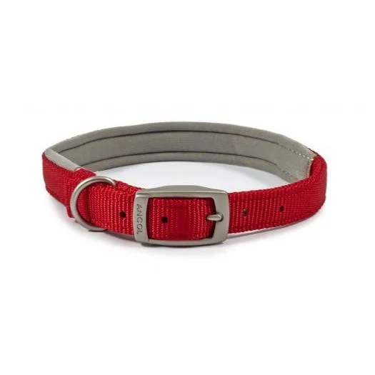 Ancol Air Cushion Nylon Dog Collar - Red