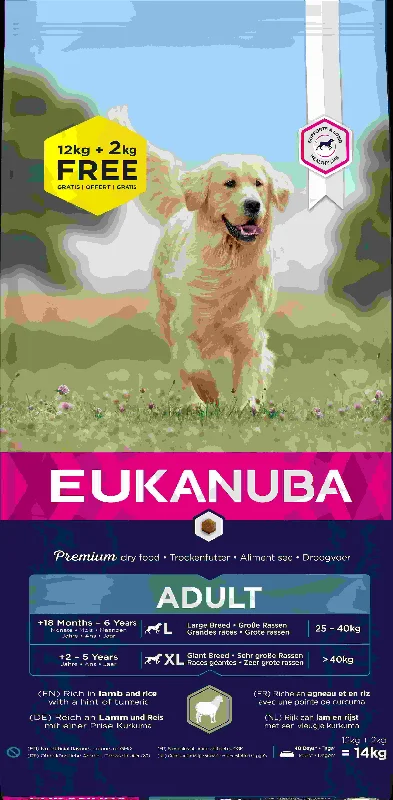 EUKANUBA Large Breed Janjetina s rižom, 12kg